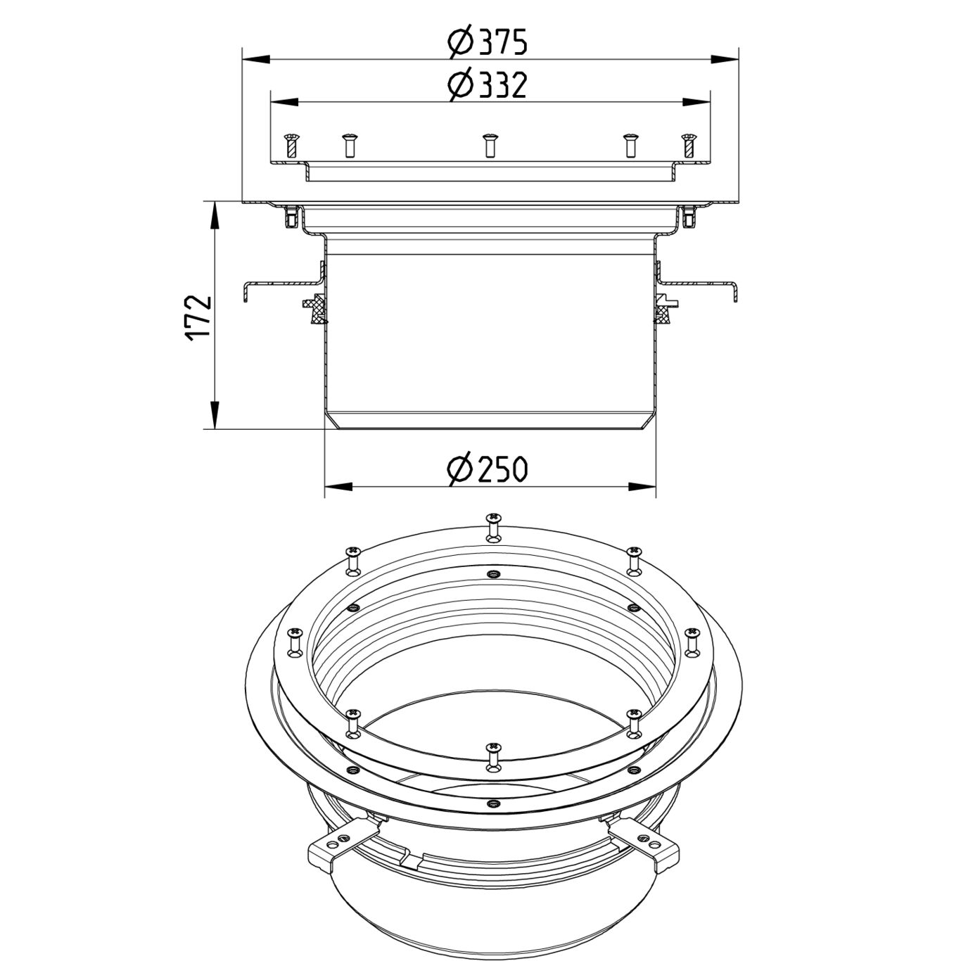 Line Drawing - Upper part-Vinyl-332